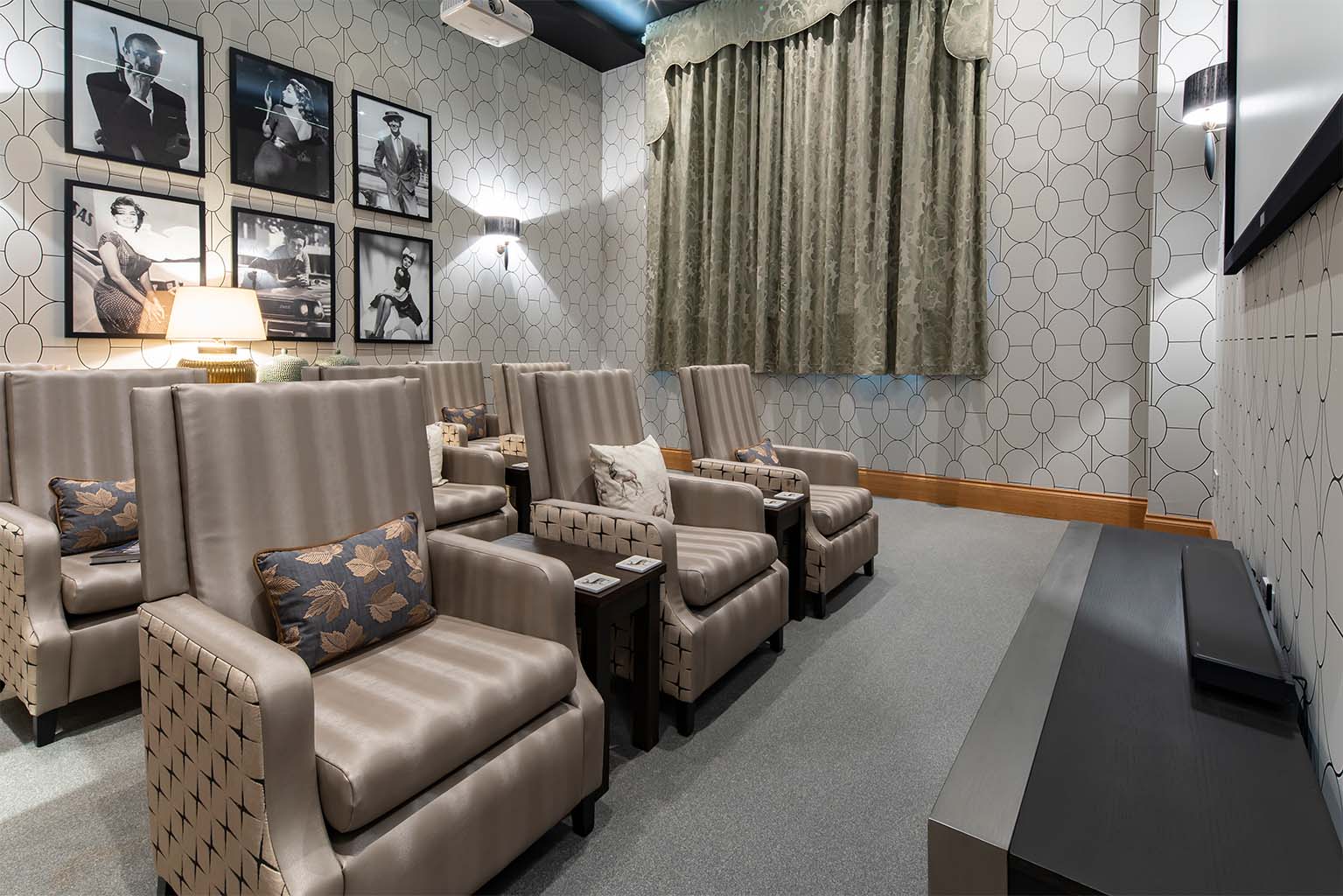 cinema room in a care home