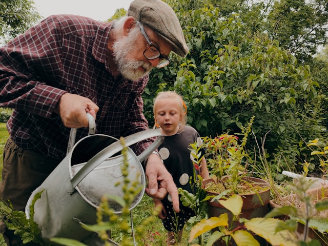 older people gardening