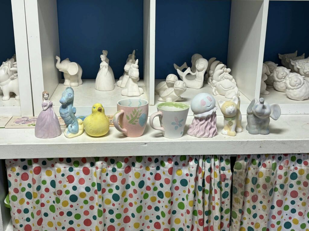 finished painted ceramics
